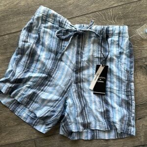 NWT d. jeans shorts blue stripe Boho size small